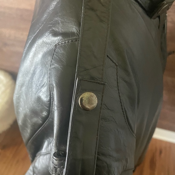 Vintage Berman’s black leather bomber motorcycle jacket w/ liner size 50 (XXXL) - Picture 11 of 15